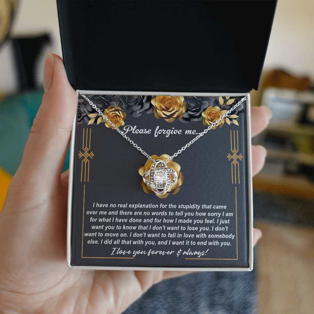 Love Knot Necklace Sorry-End With You