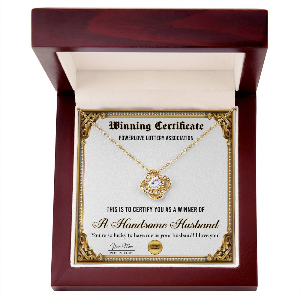 Wife-Winning Certificate Necklace