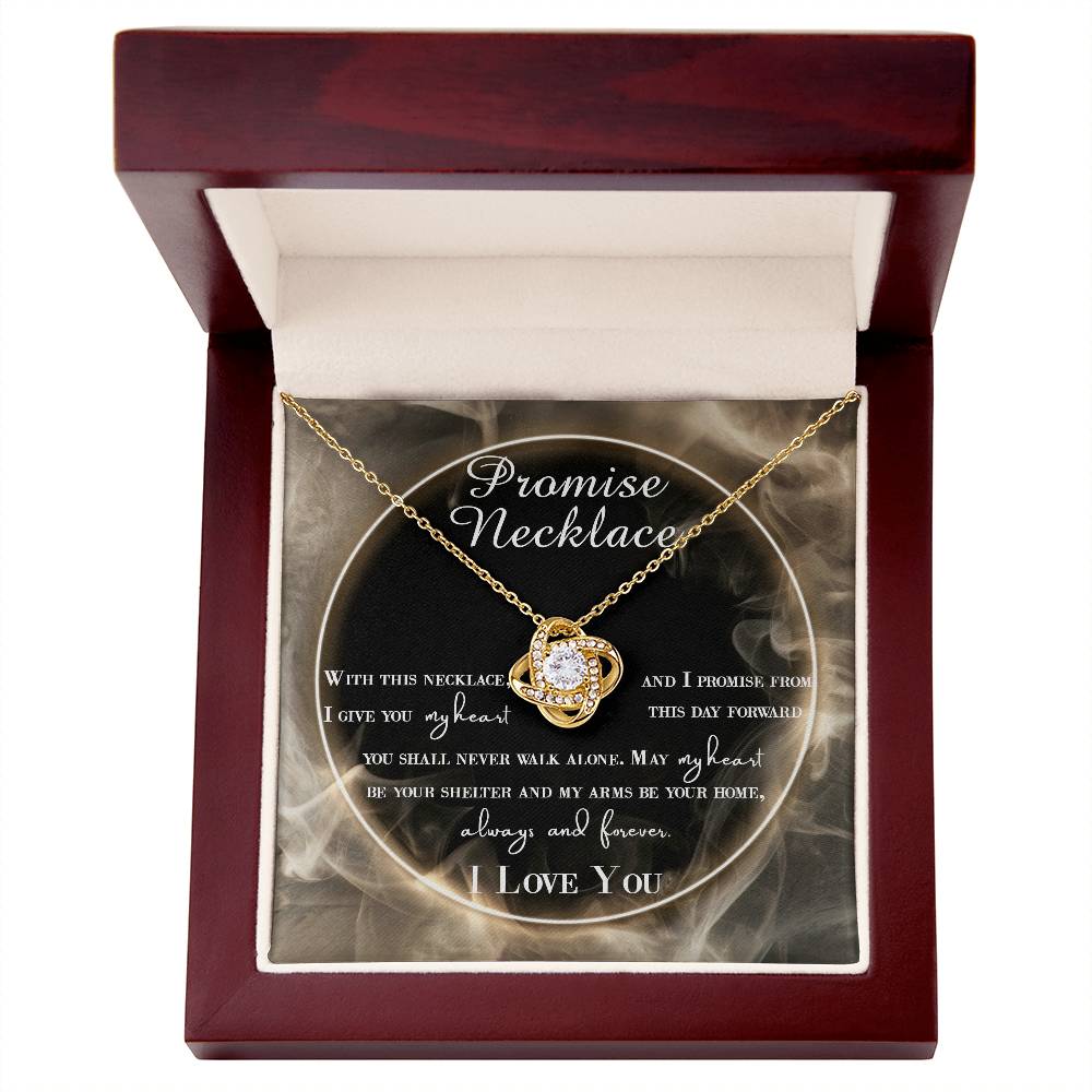 Wife-Promise Necklace Love Knot Necklace