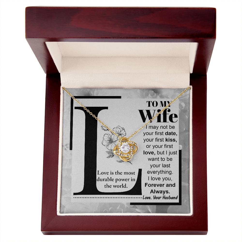 Wife-Love Is Love Knot Necklace