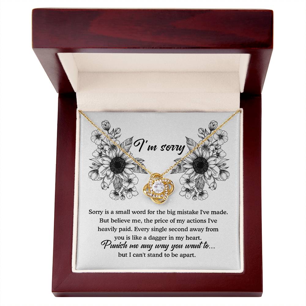 Sorry-Small Word Necklace