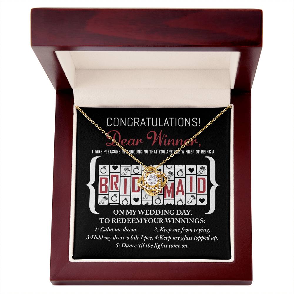 Bridesmaid-The Winner Of Necklace