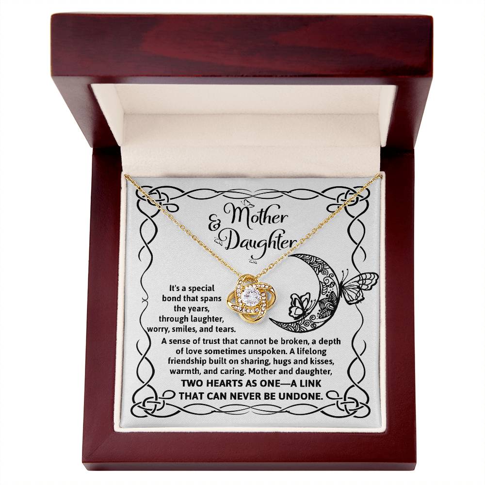 Daughter-A Special Bond Love Knot Necklace