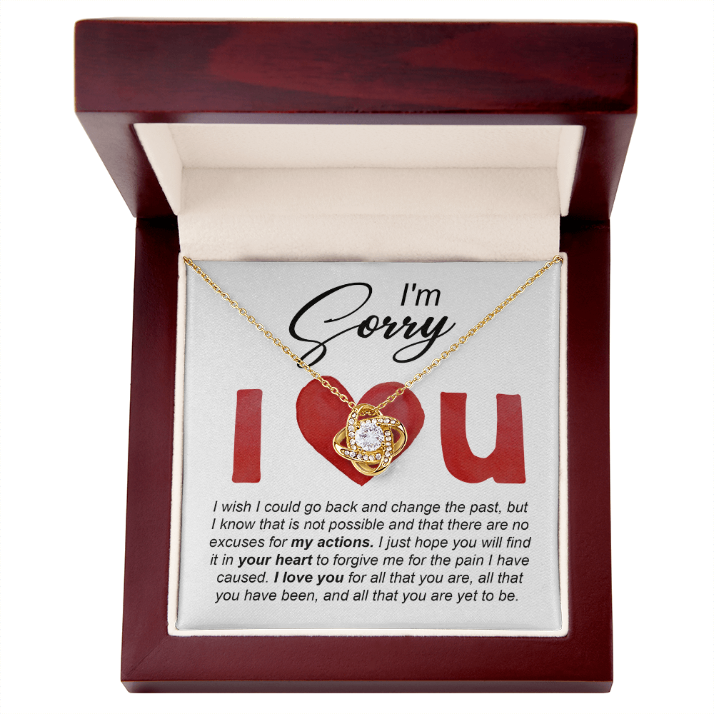 Love Knot Necklace Sorry-Change The Past