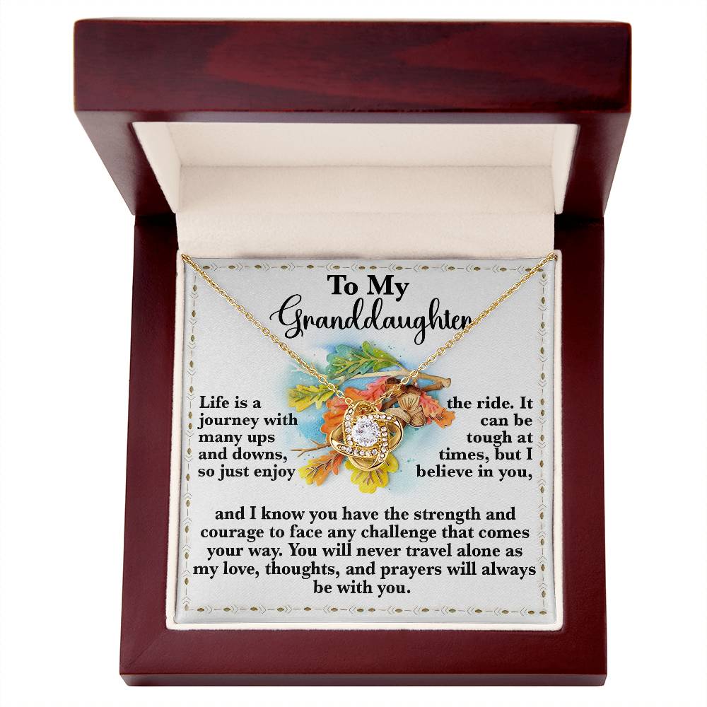 Granddaughter-Never Travel Alone Necklace