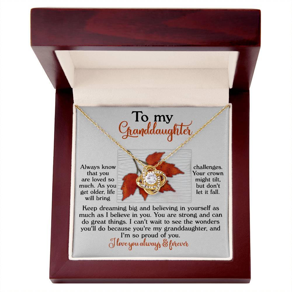 Granddaughter-Do Great Things Necklace