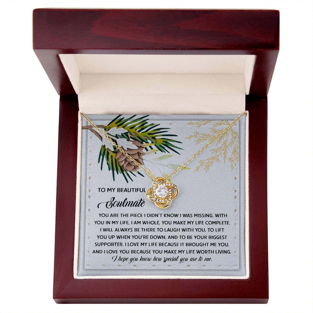 Soulmate-Biggest Supporter Love Knot Necklace