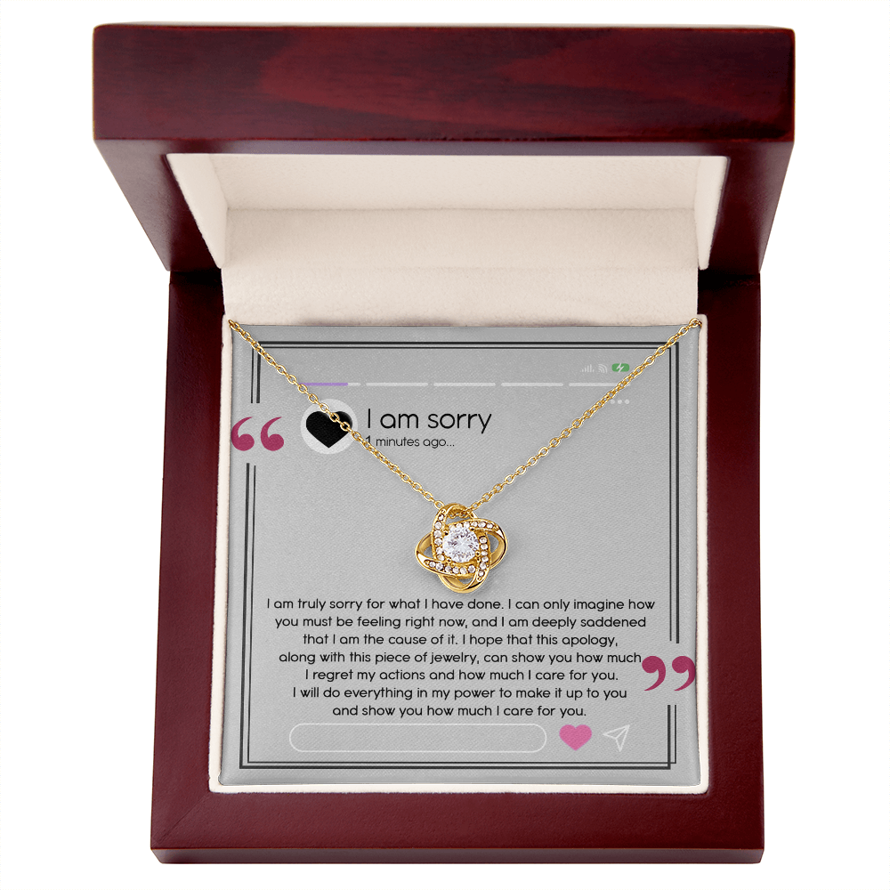Love Knot Necklace Sorry-Care For You