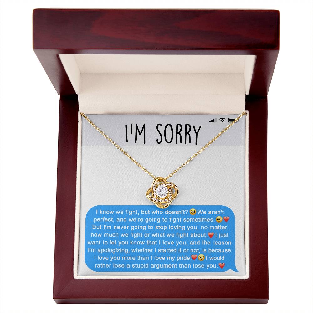 Sorry- For Our Stupid Argument - Necklace