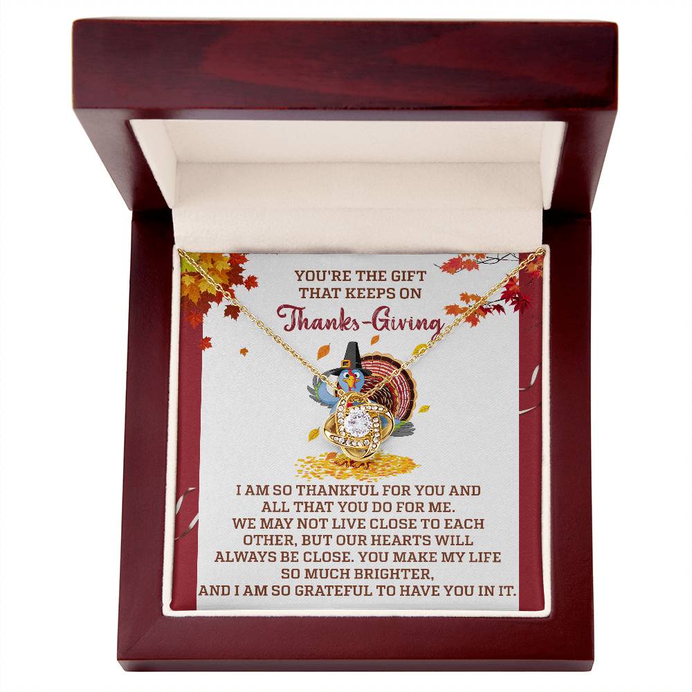 Thanksgiving-Always Be Close Necklace