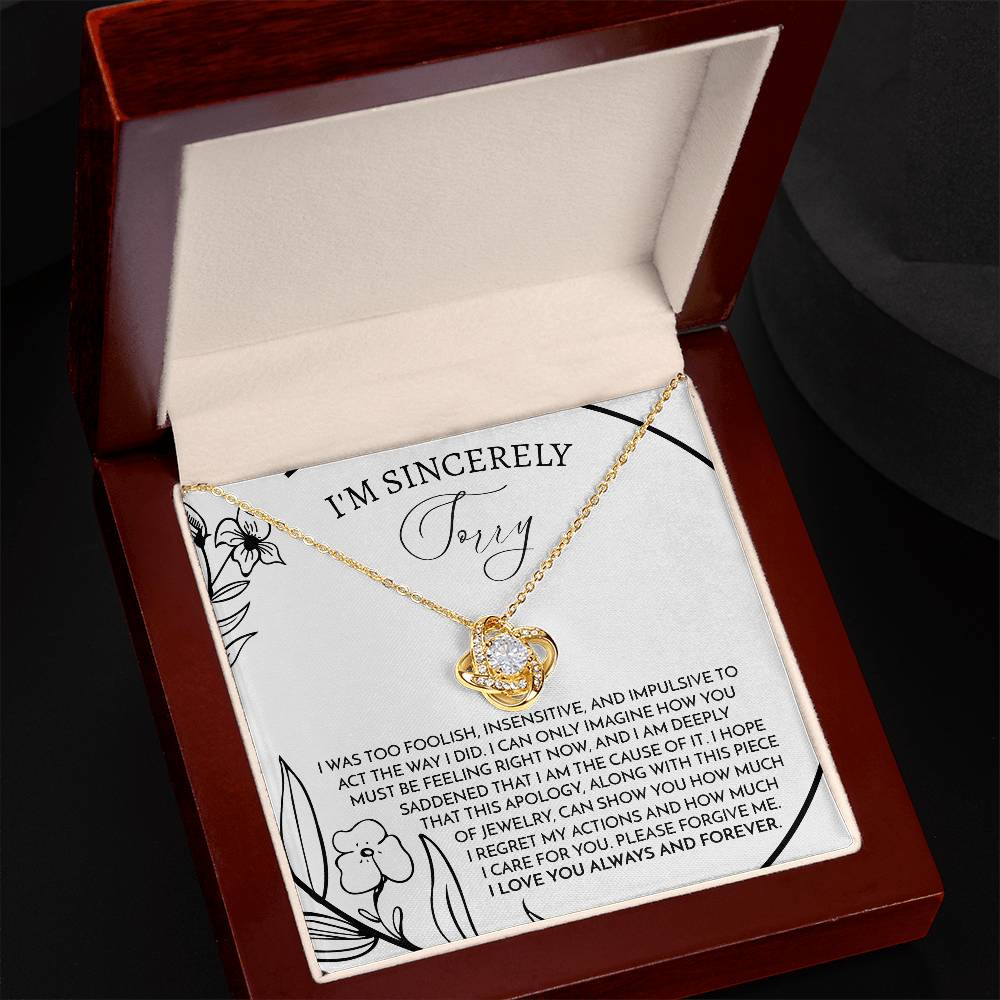 Sorry- I Care For You Necklace
