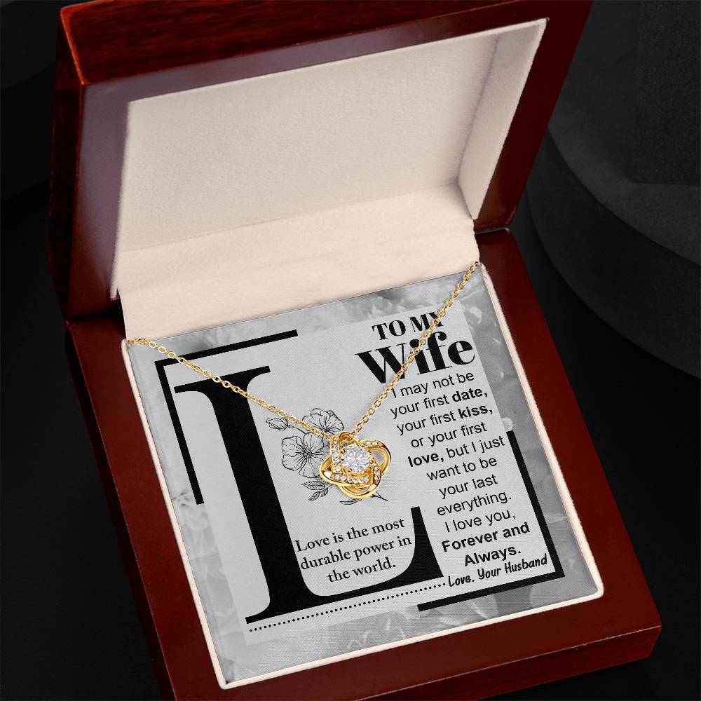 Wife-Love Is Love Knot Necklace