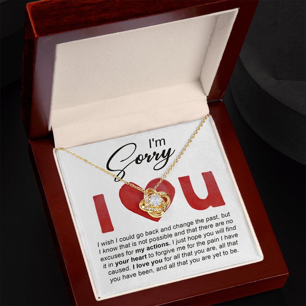 Love Knot Necklace Sorry-Change The Past