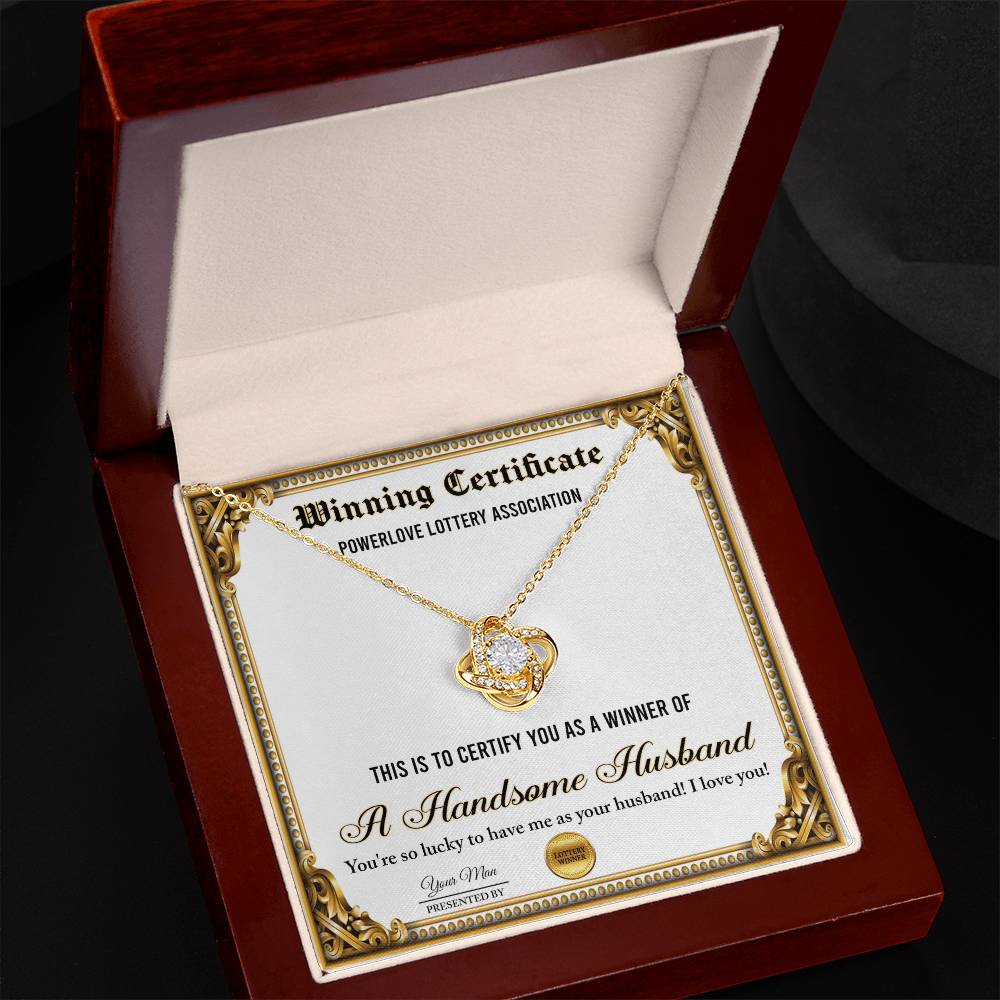 Wife-Winning Certificate Necklace