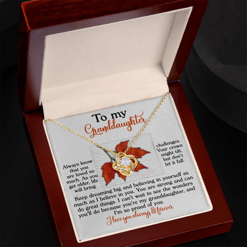 Granddaughter-Do Great Things Necklace