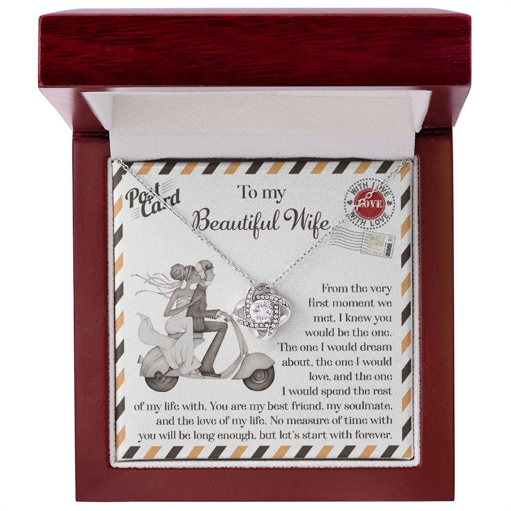 Wife-Be The One Love Knot Necklace