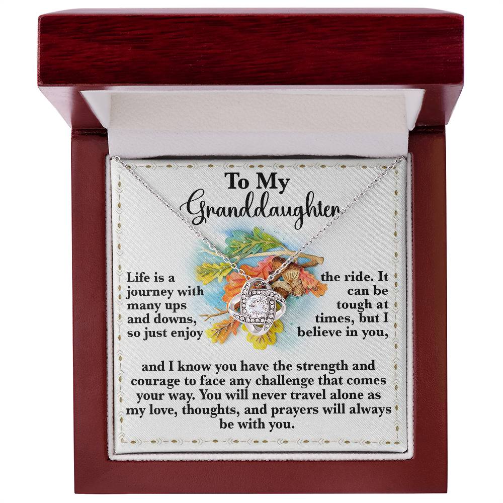 Granddaughter-Never Travel Alone Necklace