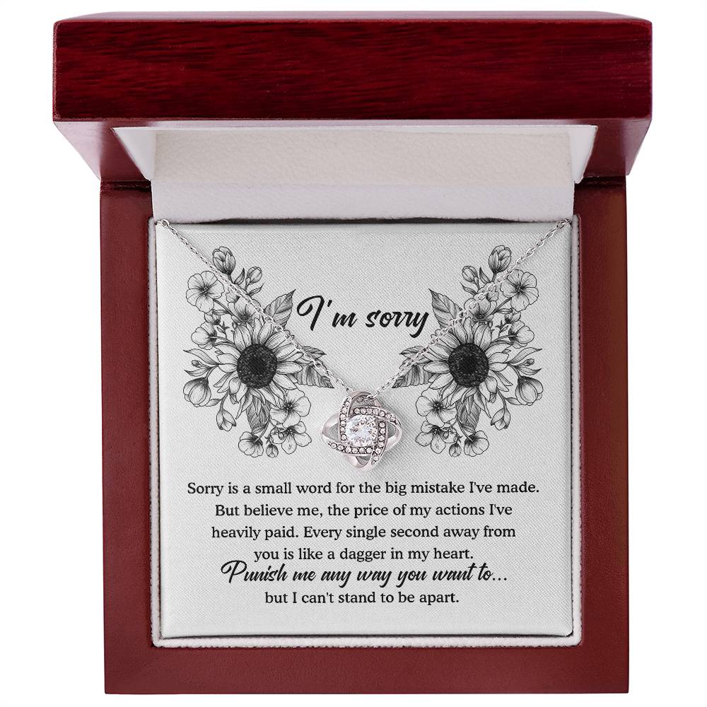 Sorry-Small Word Necklace