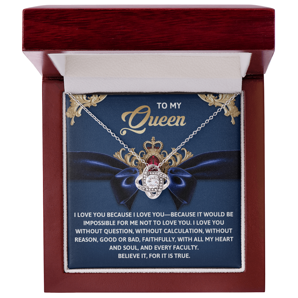 Queen-Every Faculty Love Knot Necklace