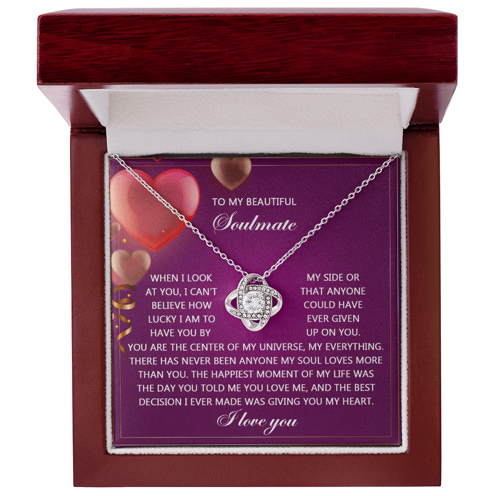 Soulmate-My Soul Love Knot Necklace