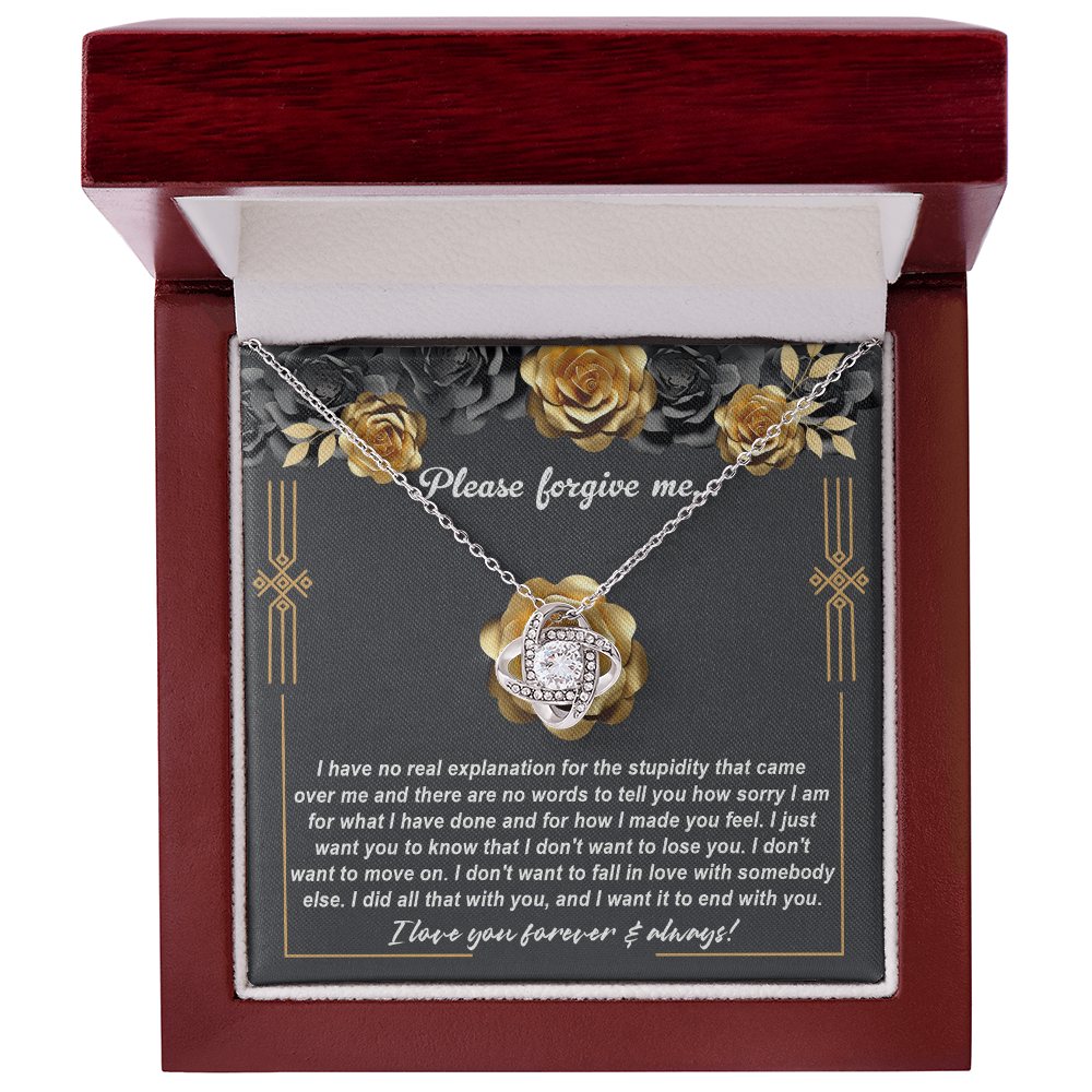 Love Knot Necklace Sorry-End With You
