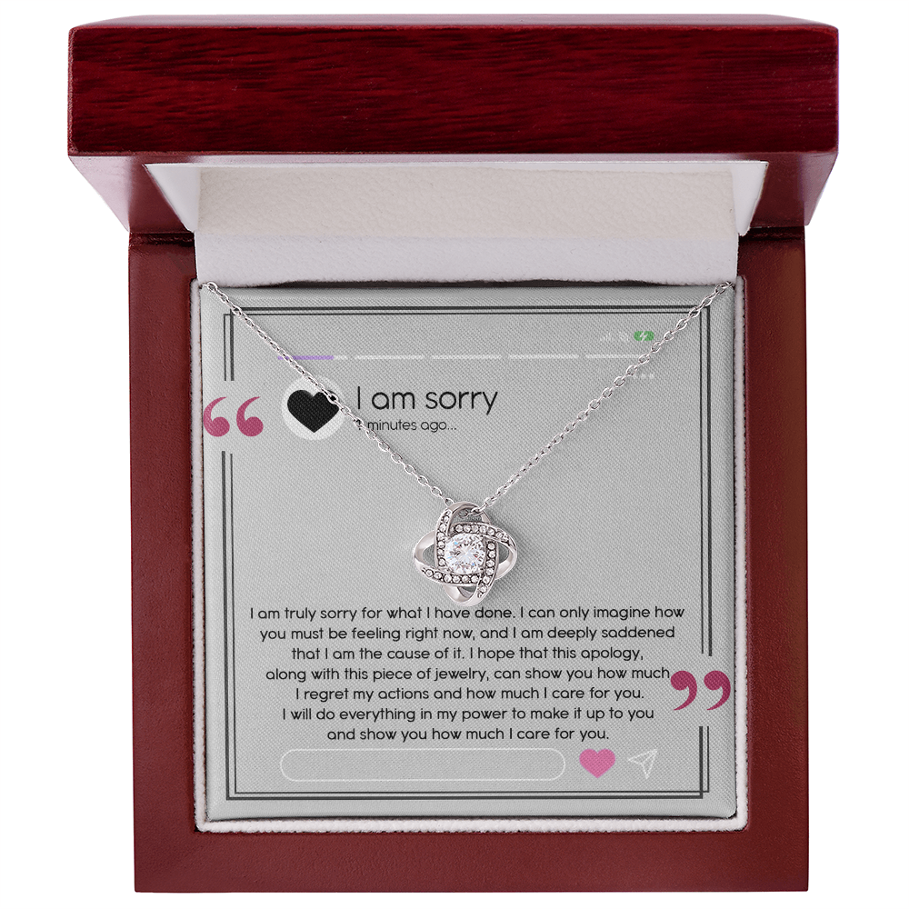 Love Knot Necklace Sorry-Care For You