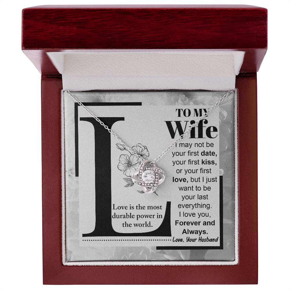 Wife-Love Is Love Knot Necklace