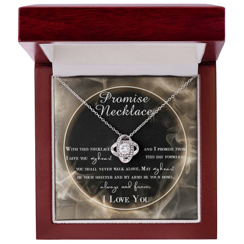 Wife-Promise Necklace Love Knot Necklace