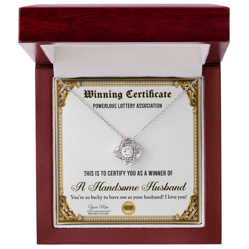 Wife-Winning Certificate Necklace