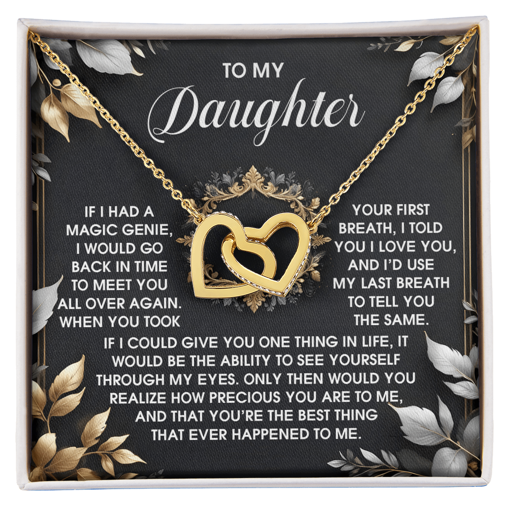 Daughter, I'd Choose You Over And Over Necklace - Gift