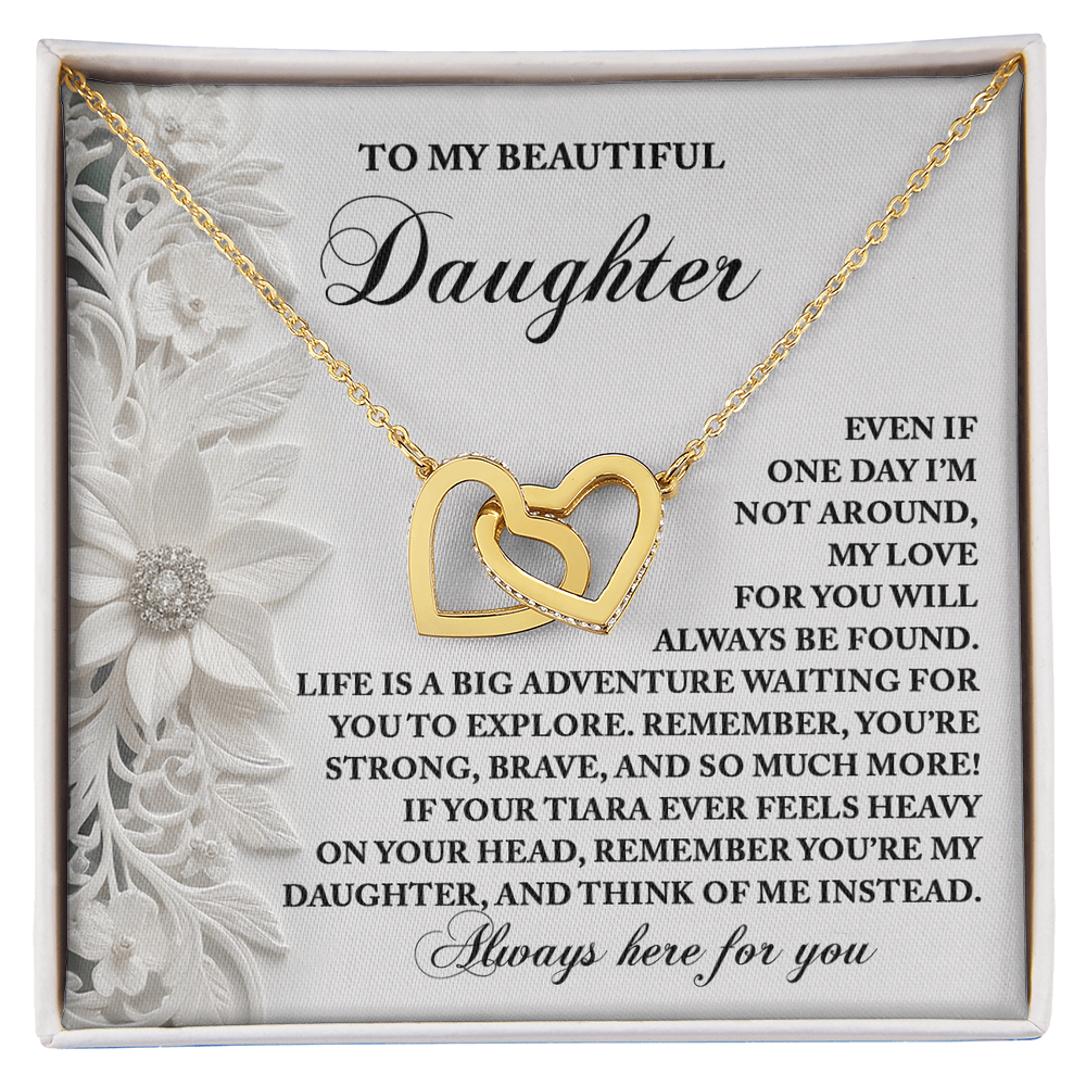 Daughter, Always Think Of Me Necklace - Sentimental Gift