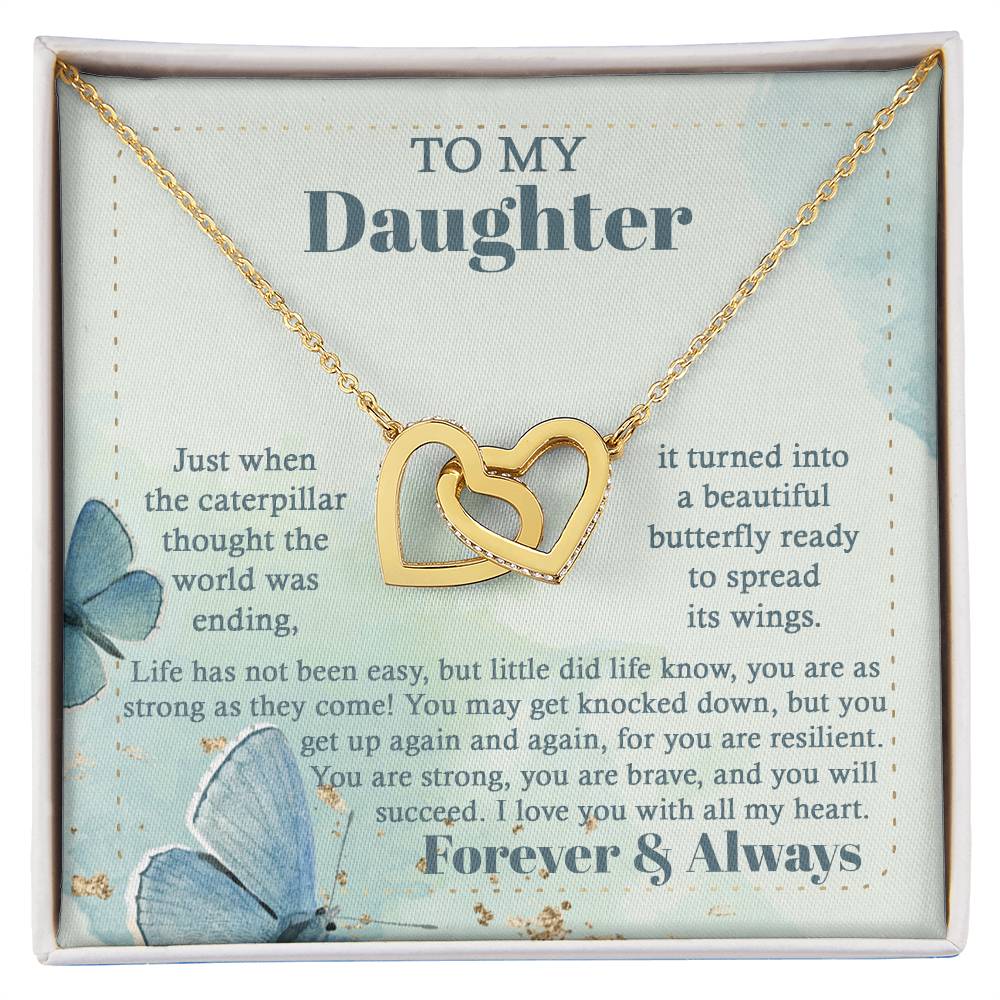 Daughter-Beautiful Butterfly Necklace