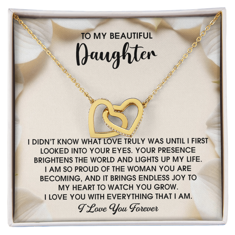 Daughter, Love In Your Eyes Necklace - Gift of Love