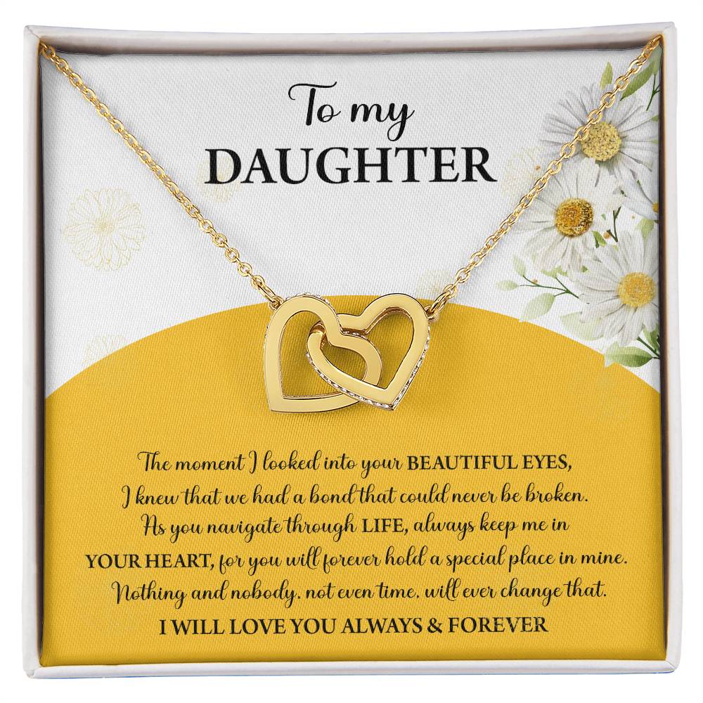 Daughter-A Special Place Interlocking Hearts Necklace