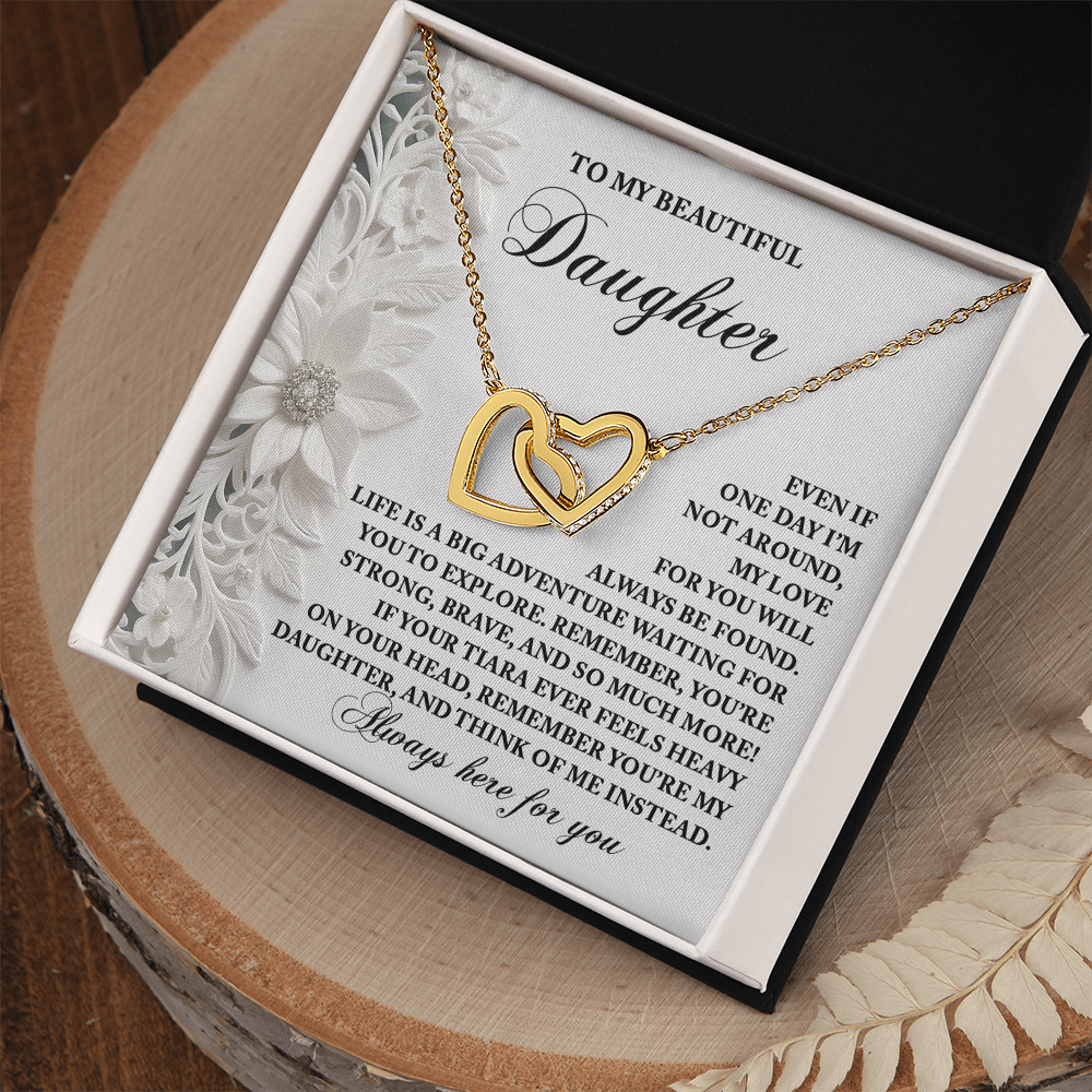 Daughter, Always Think Of Me Necklace - Sentimental Gift