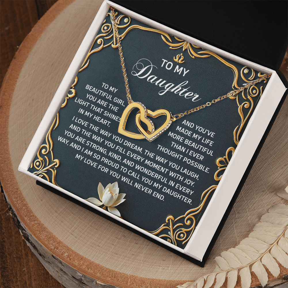 Daughter, Our Love Will Never End Necklace - Gift