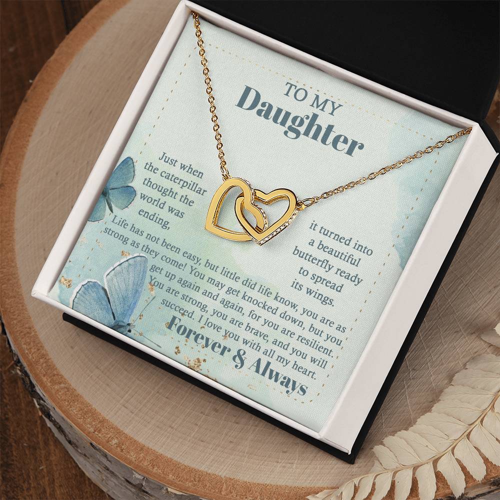Daughter-Beautiful Butterfly Necklace