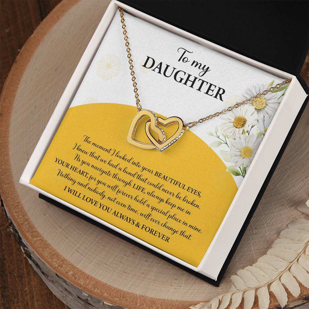 Daughter-A Special Place Interlocking Hearts Necklace