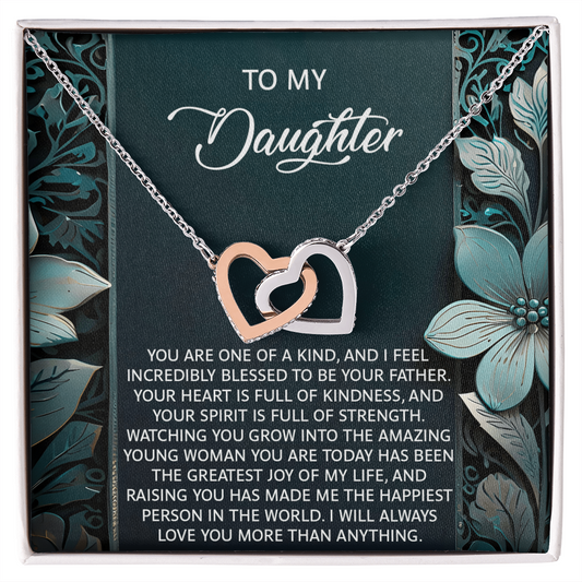 Daughter, You Make Me Happiest Necklace - Heartfelt Gift