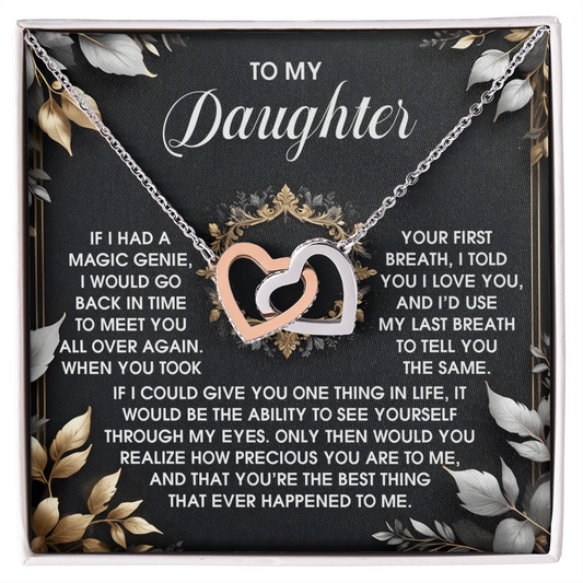 Daughter, I'd Choose You Over And Over Necklace - Gift