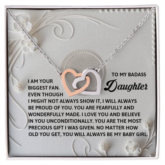 Daughter, My Forever Baby Girl Necklace - Heartfelt Gift