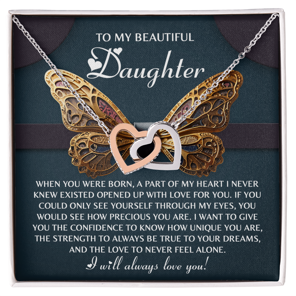 Daughter, Never Feel Alone Necklace - Gift of Support