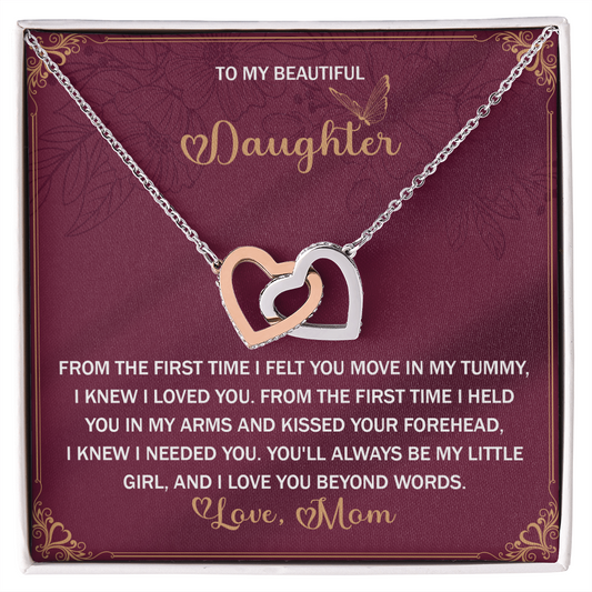 Daughter, Love Beyond Words Necklace - Gift for My Girl