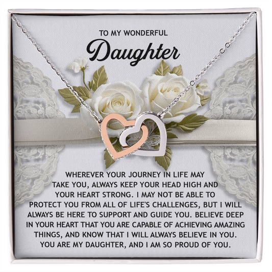 Daughter, Follow Your Heart Necklace - Gift of Guidance