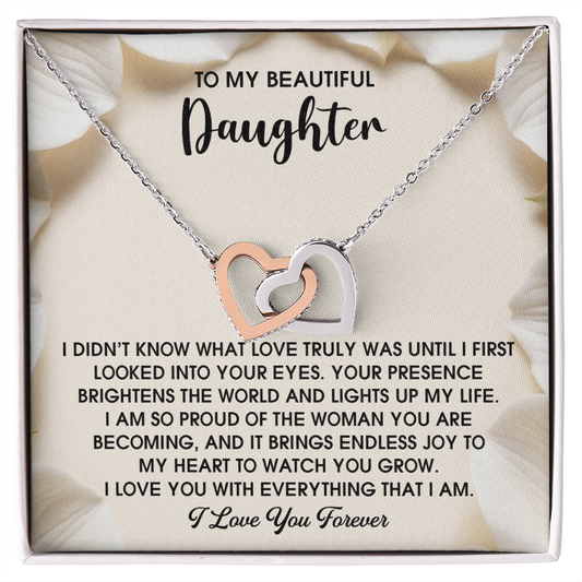 Daughter, Love In Your Eyes Necklace - Gift of Love