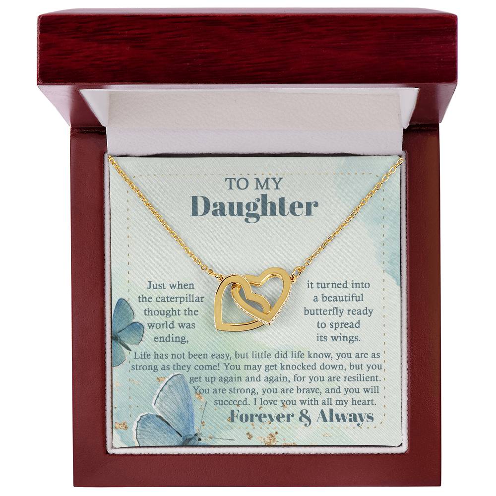Daughter-Beautiful Butterfly Necklace
