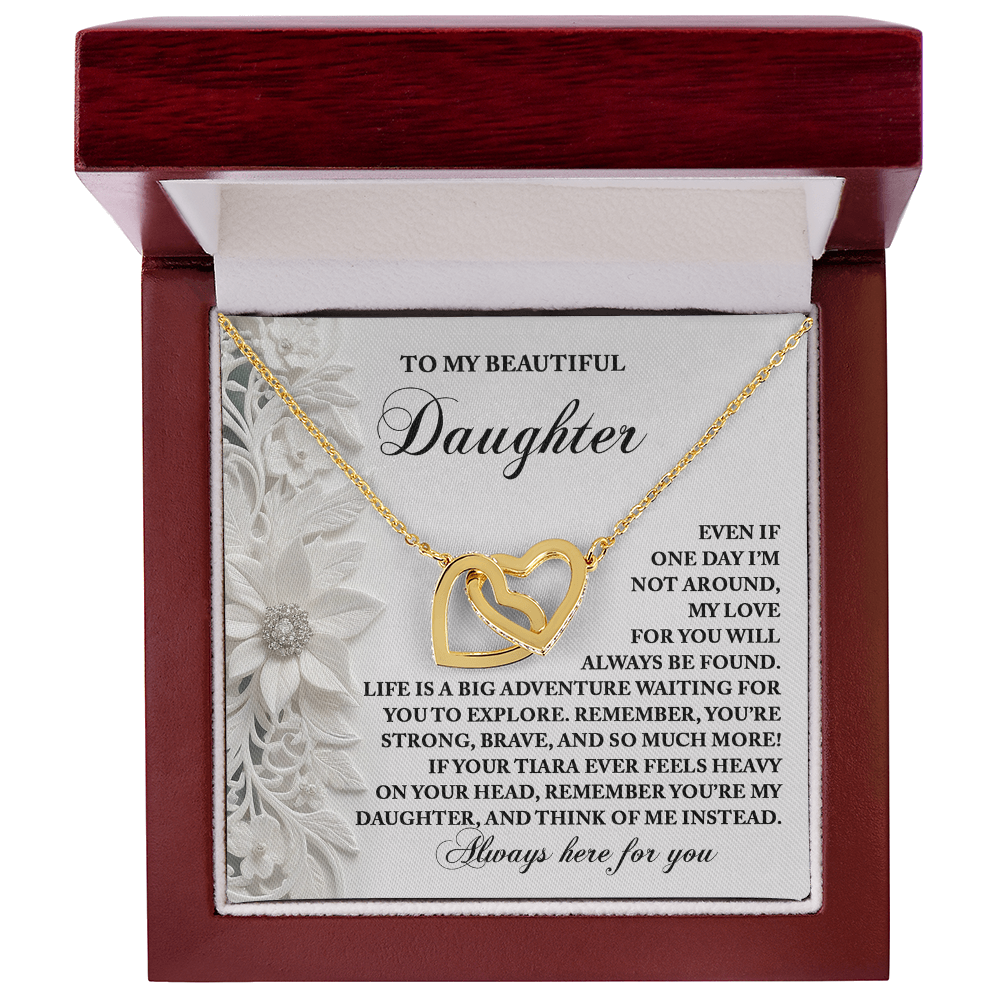 Daughter, Always Think Of Me Necklace - Sentimental Gift