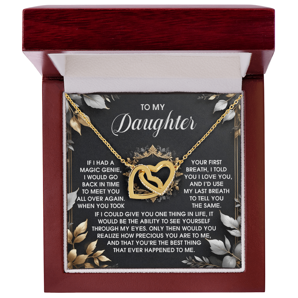 Daughter, I'd Choose You Over And Over Necklace - Gift