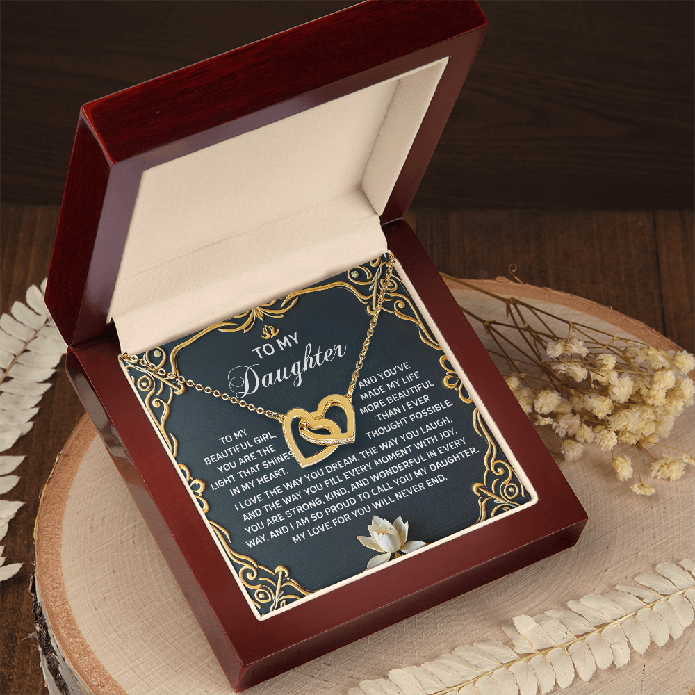 Daughter, Our Love Will Never End Necklace - Gift