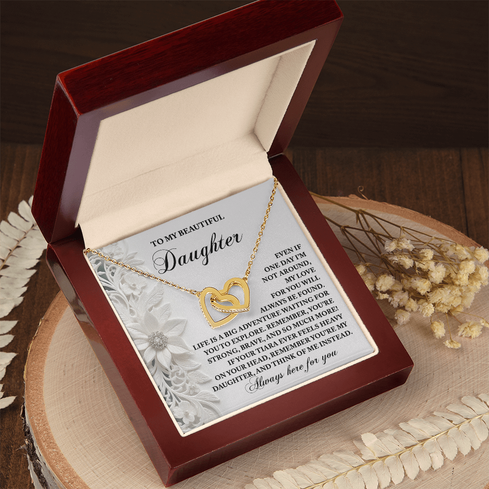 Daughter, Always Think Of Me Necklace - Sentimental Gift